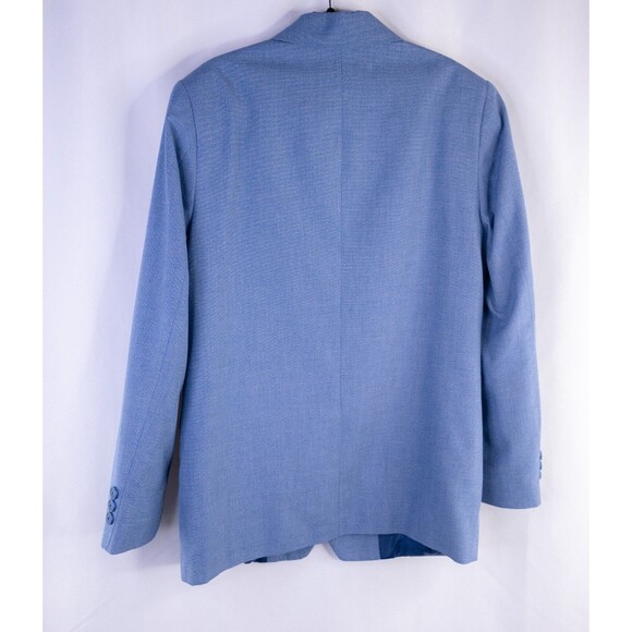 Nautica  2-piece Suit Textured Blue 2 Button Jacket Blazer Boys 16 Pants 28X25 - Picture 9 of 16